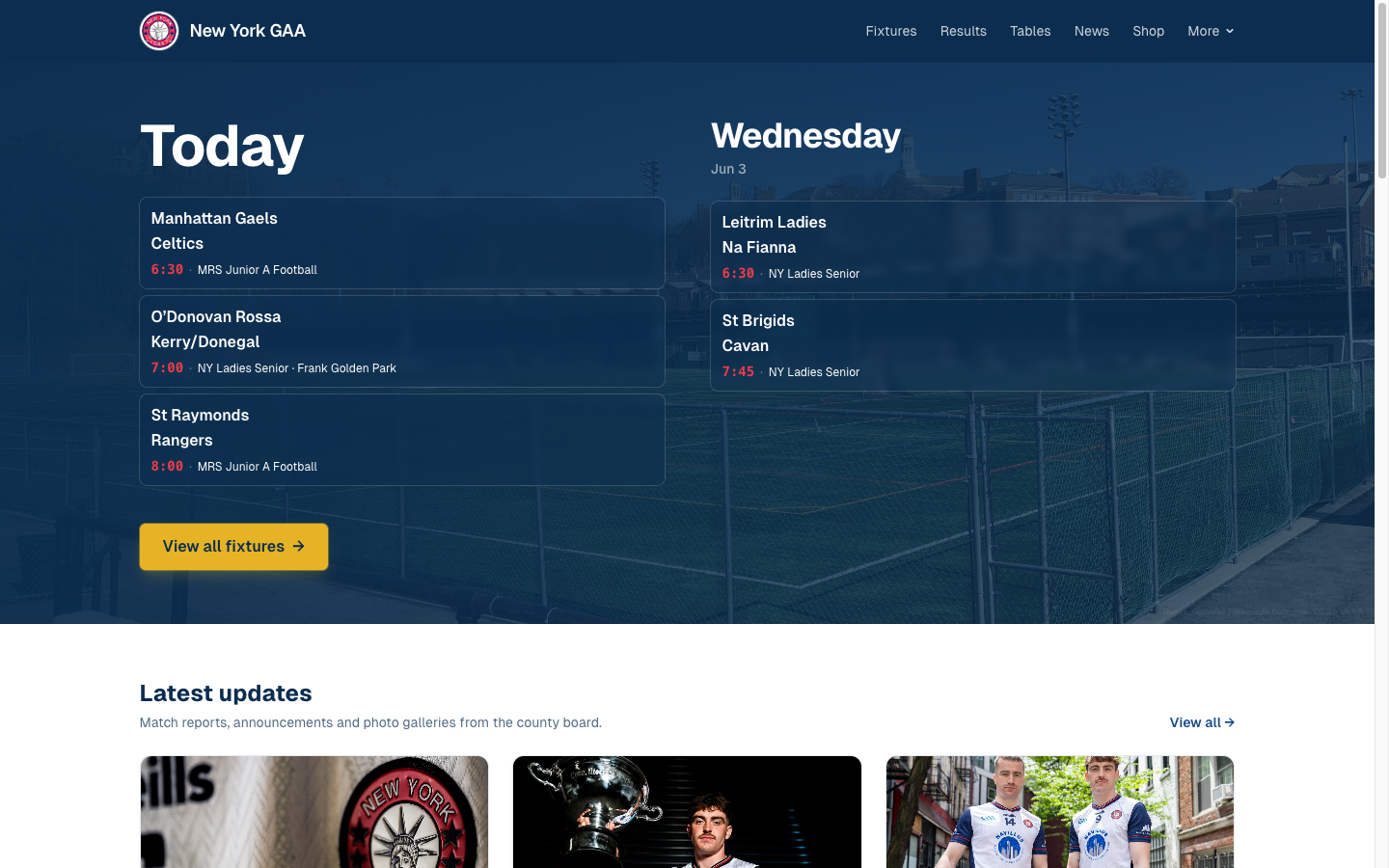 New York GAA website